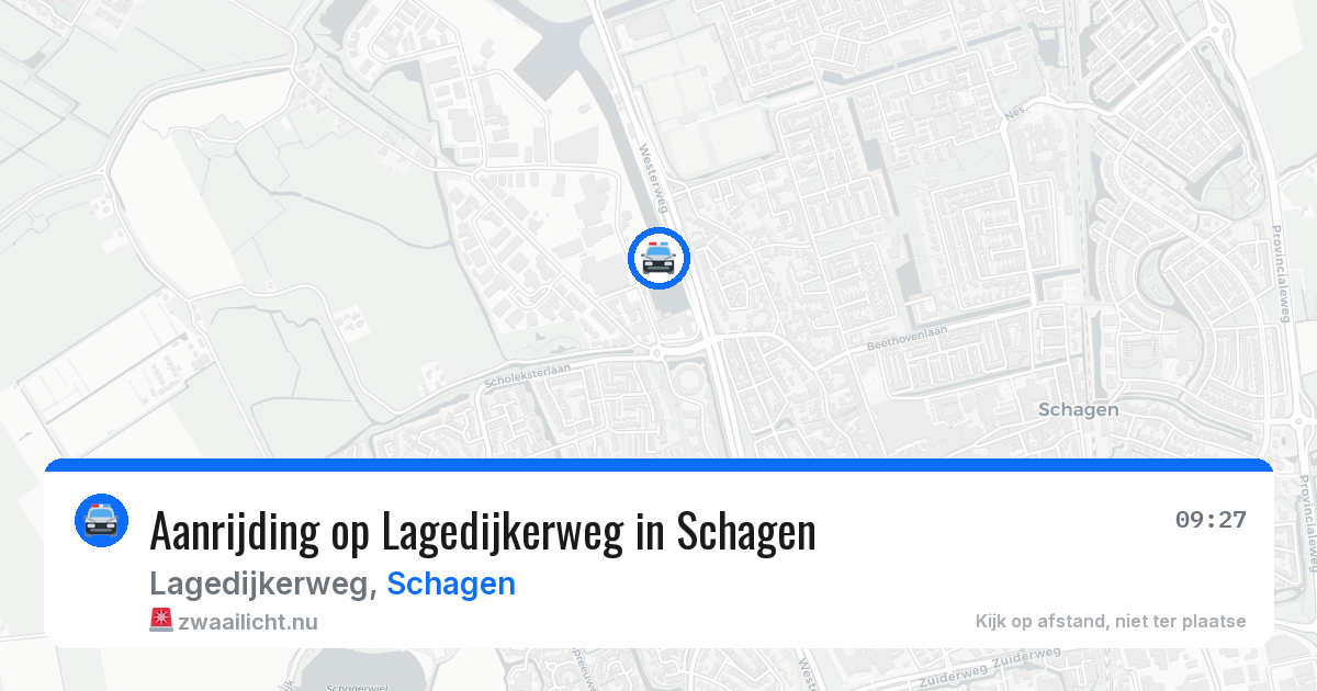 Aanrijding op Lagedijkerweg in Schagen — 6 jun 2026