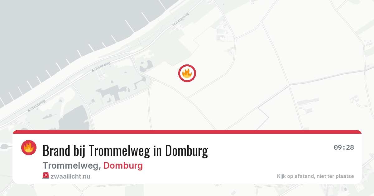 Brand bij Trommelweg in Domburg — 30 mrt 2026