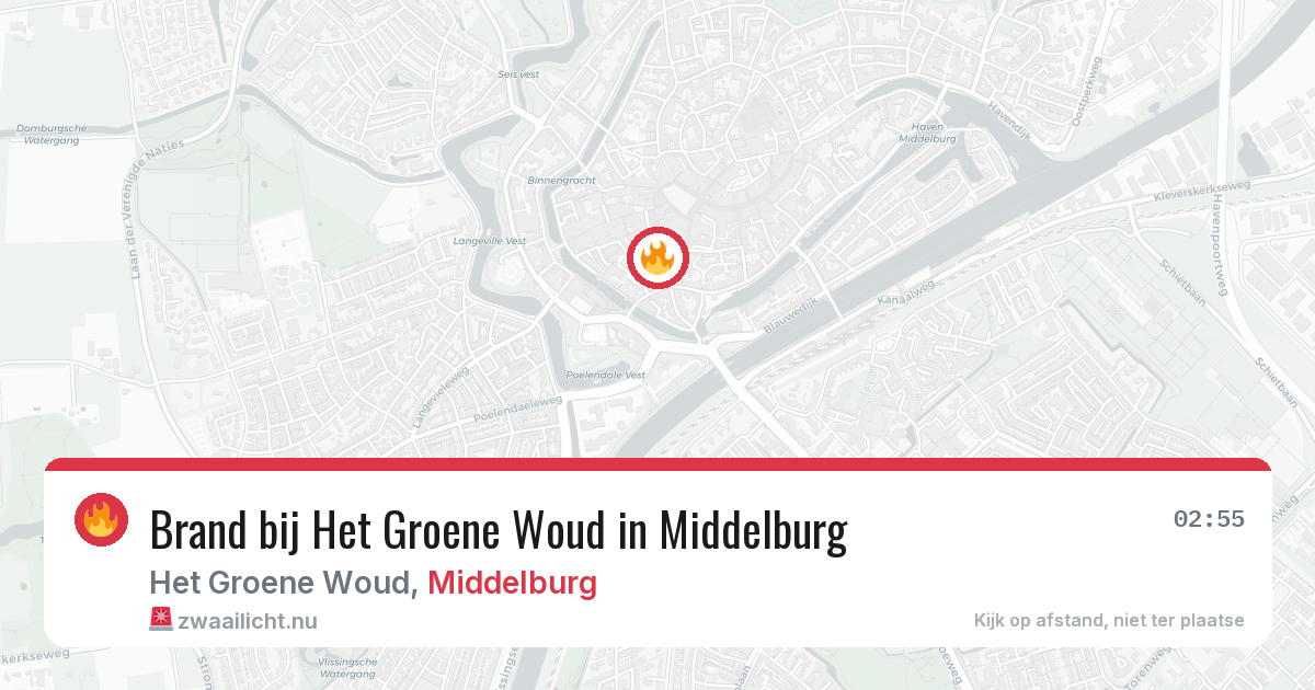 Brand bij Het Groene Woud in Middelburg — 3 jun 2026