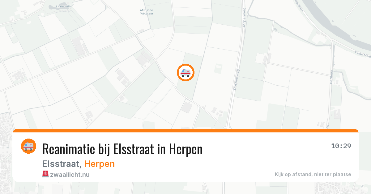 Reanimatie bij Elsstraat in Herpen — 6 apr 2026