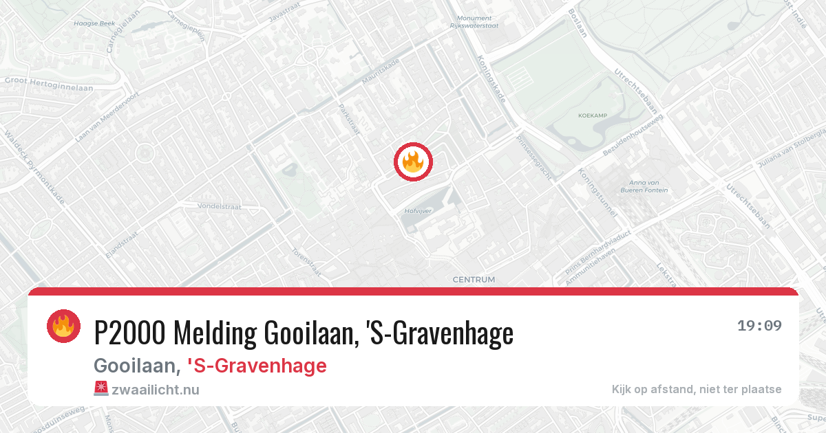 P2000 Melding Gooilaan, 'S-Gravenhage — 31 jan 2026