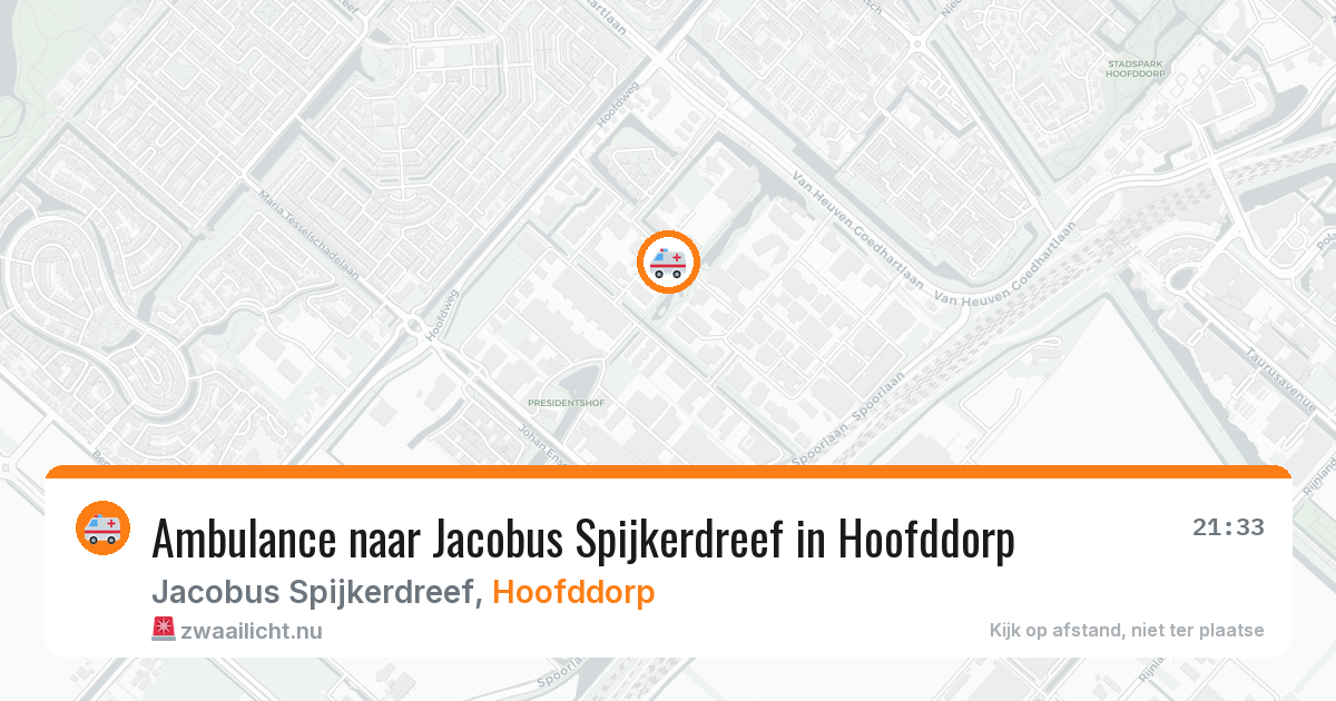 Ambulance naar Jacobus Spijkerdreef in Hoofddorp — 11 jul 2026