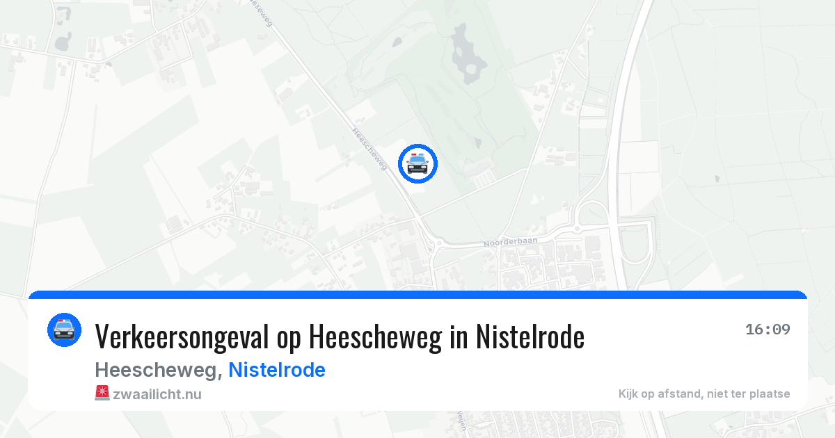 Verkeersongeval op Heescheweg in Nistelrode — 18 mrt 2026