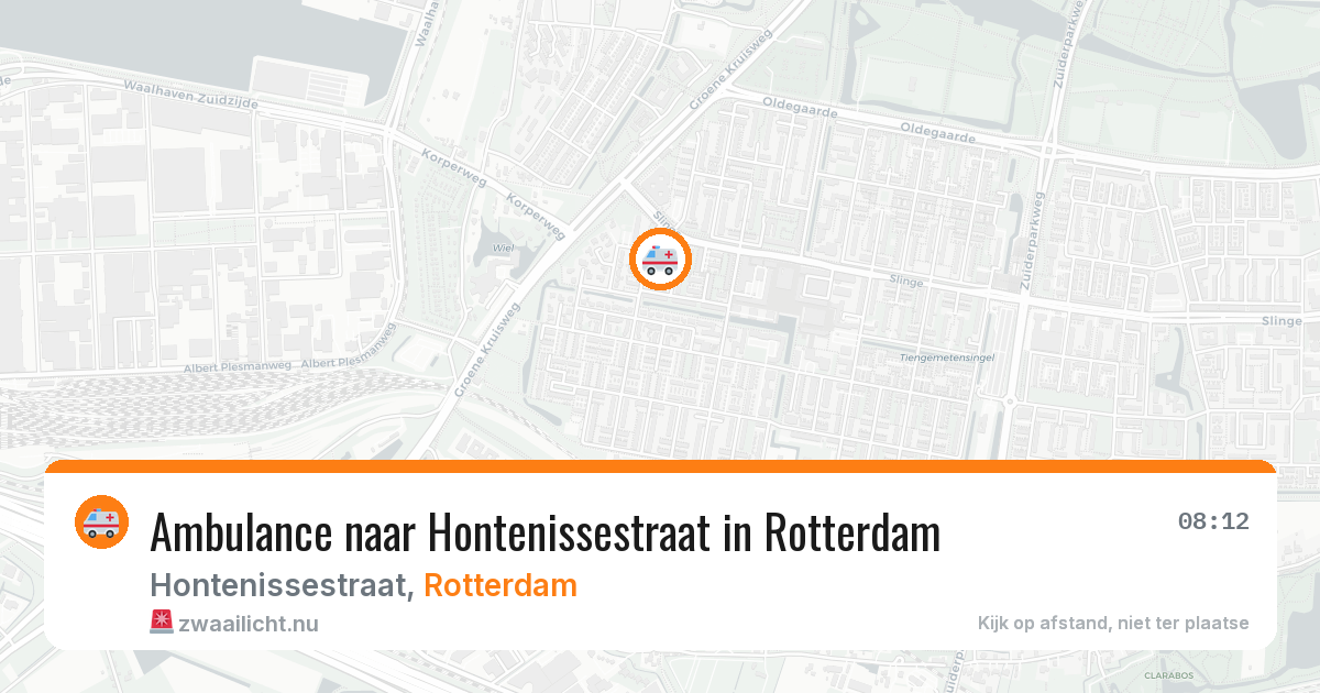 Ambulance naar Hontenissestraat in Rotterdam — 18 jul 2026