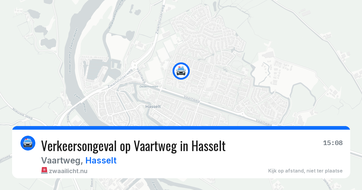 Verkeersongeval op Vaartweg in Hasselt — 17 apr 2026