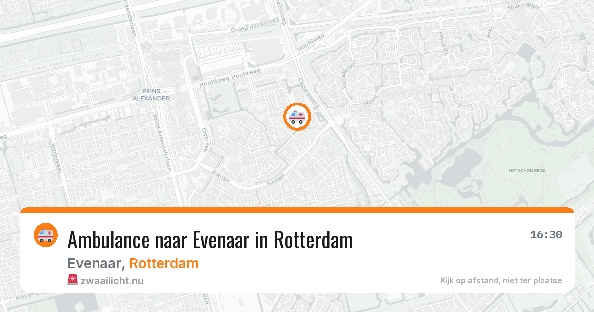 Ambulance naar Evenaar in Rotterdam — 24 mrt 2026