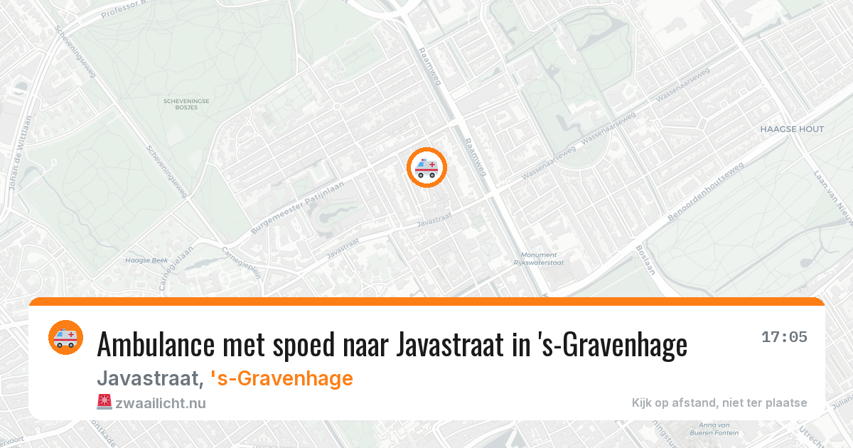 Ambulance met spoed naar Javastraat in 's-Gravenhage — 4 apr 2026