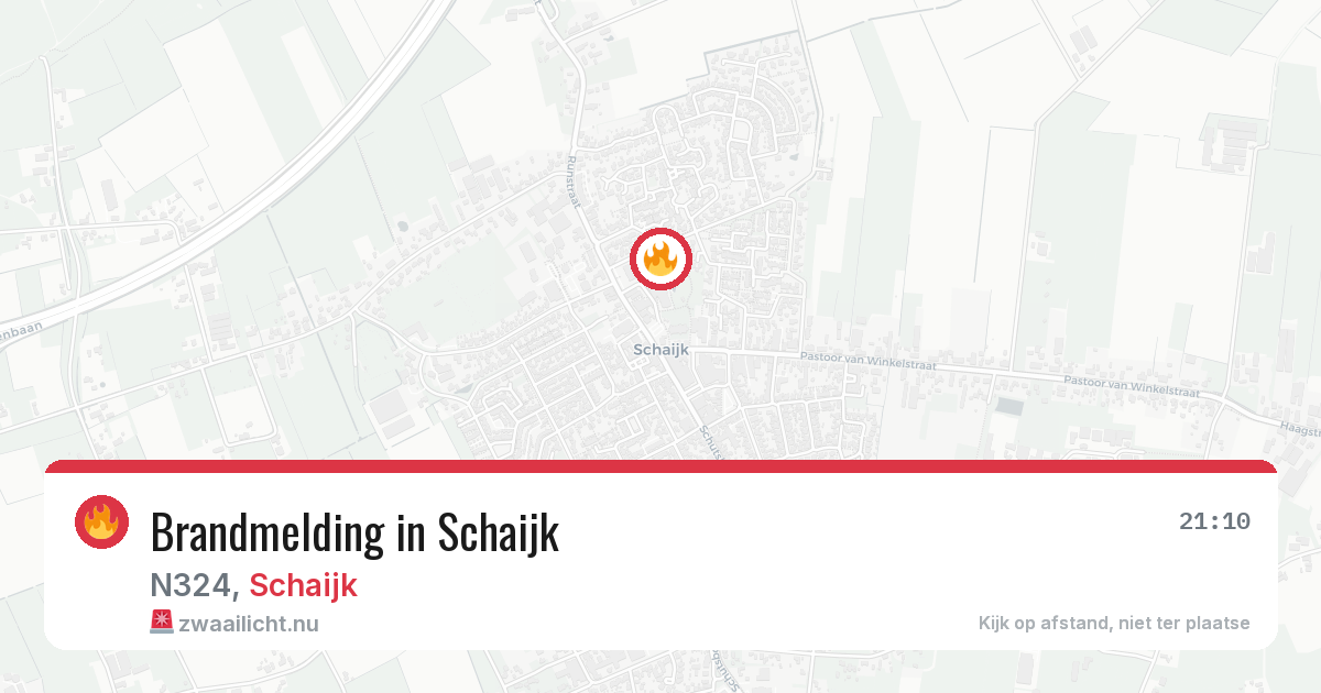 Brandmelding in Schaijk — 8 jul 2026