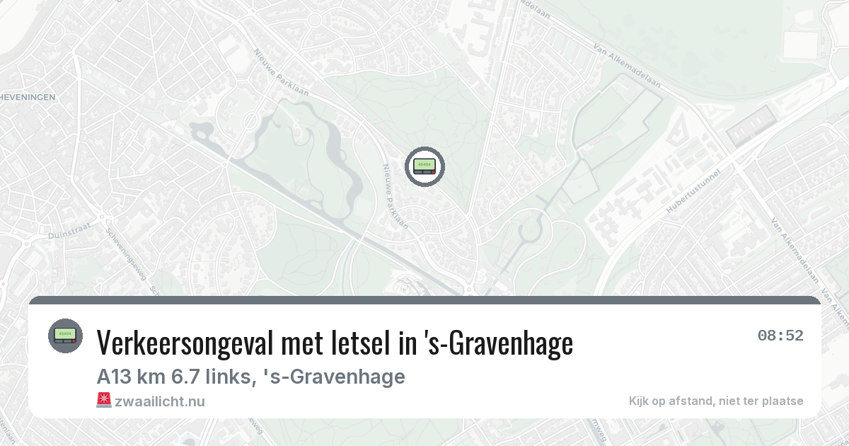 Verkeersongeval met letsel in 's-Gravenhage — 12 feb 2026