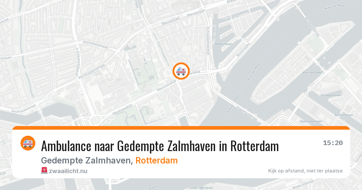 Ambulance naar Gedempte Zalmhaven in Rotterdam — 11 jul 2026