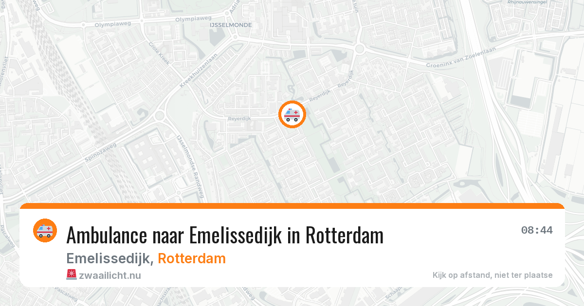 Ambulance naar Emelissedijk in Rotterdam — 11 jul 2026