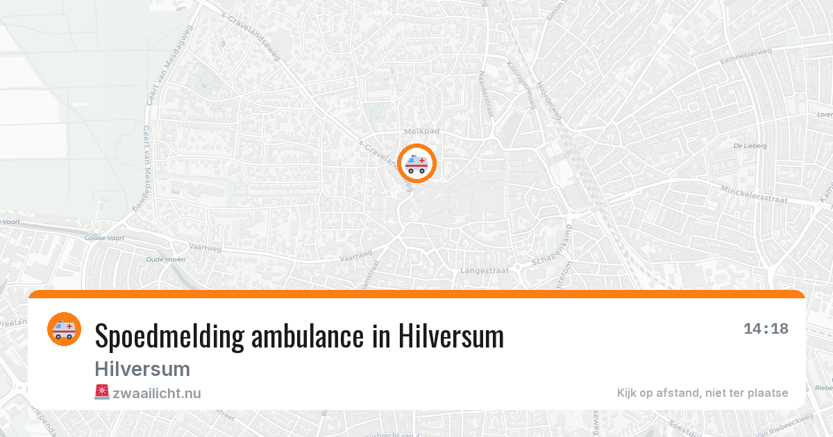 Spoedmelding ambulance in Hilversum — 11 jul 2026