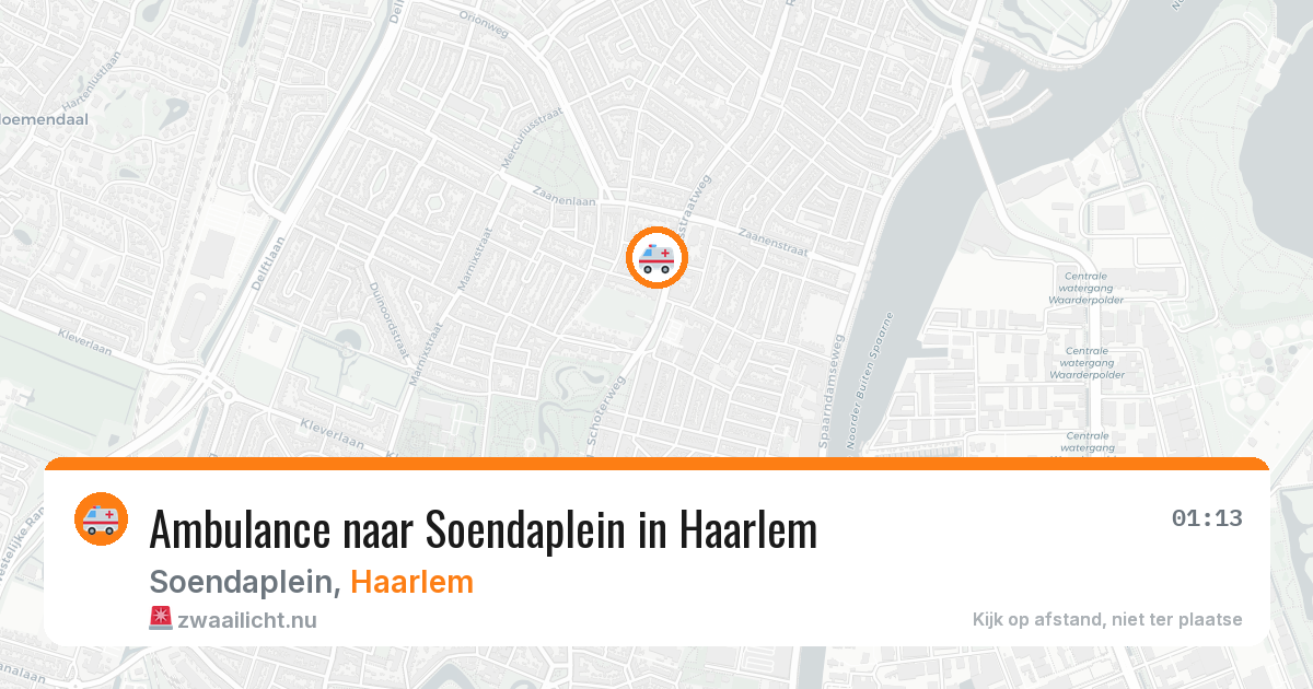 Ambulance naar Soendaplein in Haarlem — 3 jul 2026