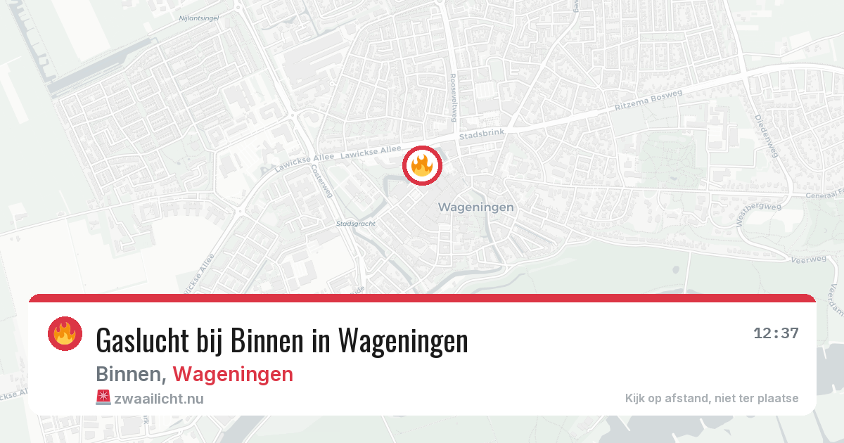 Gaslucht bij Binnen in Wageningen — 17 jul 2026
