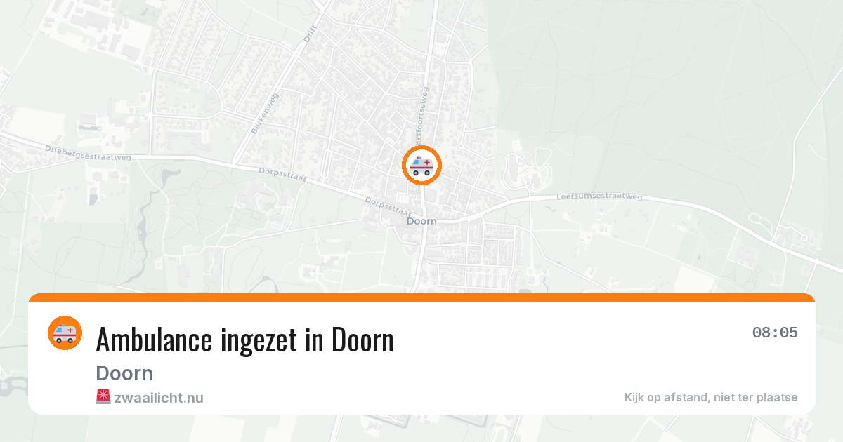 Ambulance ingezet in Doorn — 3 jun 2026