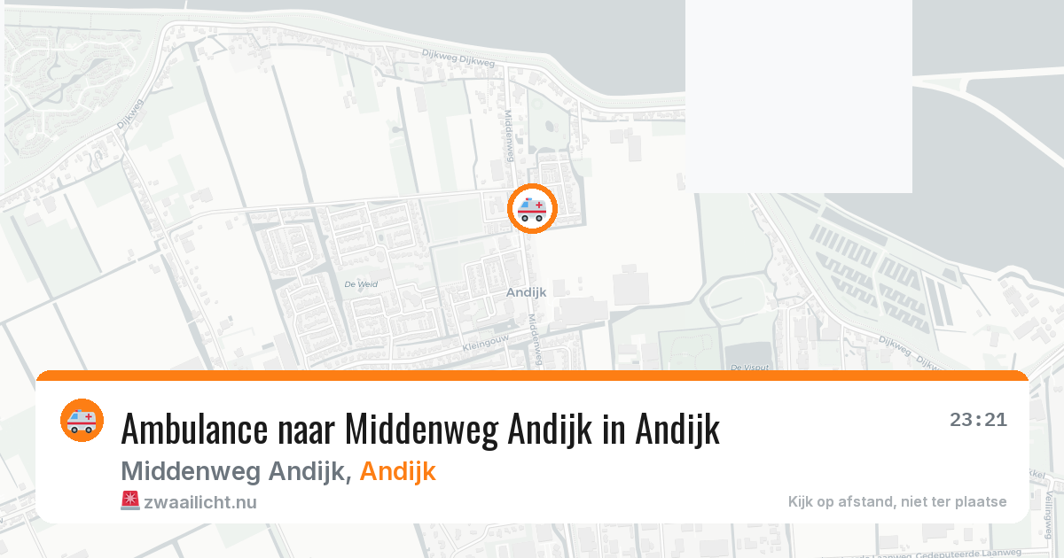Ambulance naar Middenweg Andijk in Andijk — 13 jul 2026
