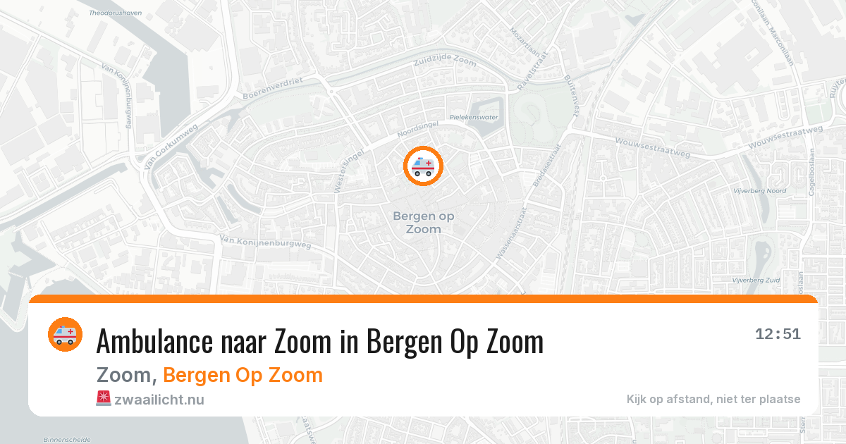 Ambulance naar Zoom in Bergen Op Zoom — 11 jul 2026