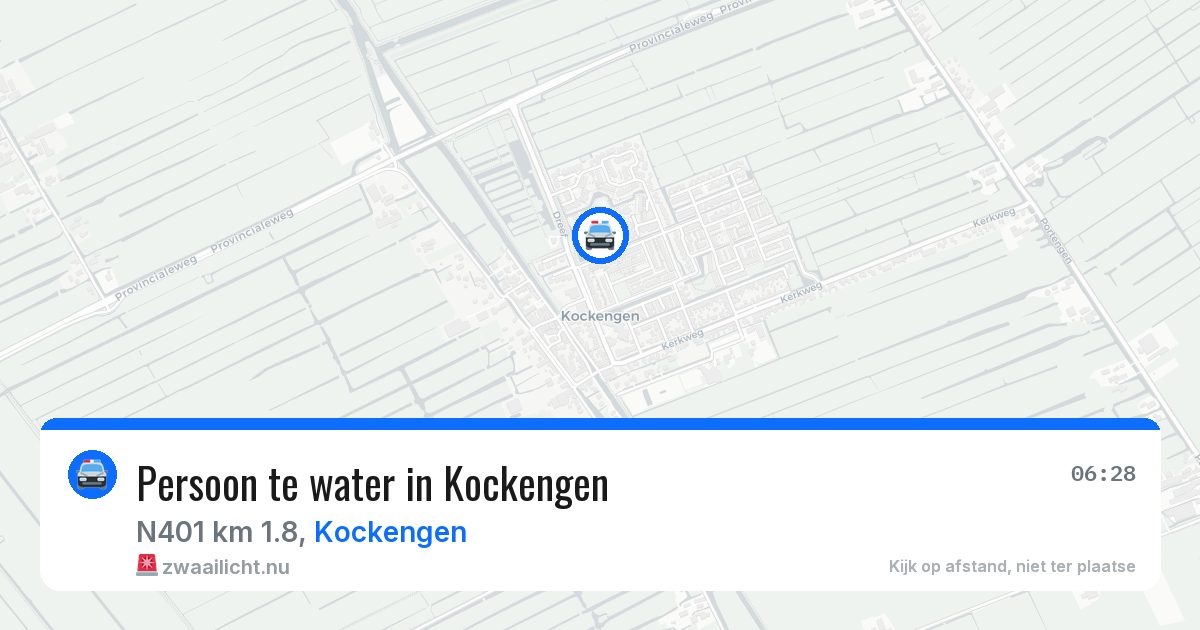 Persoon te water in Kockengen — 3 apr 2026