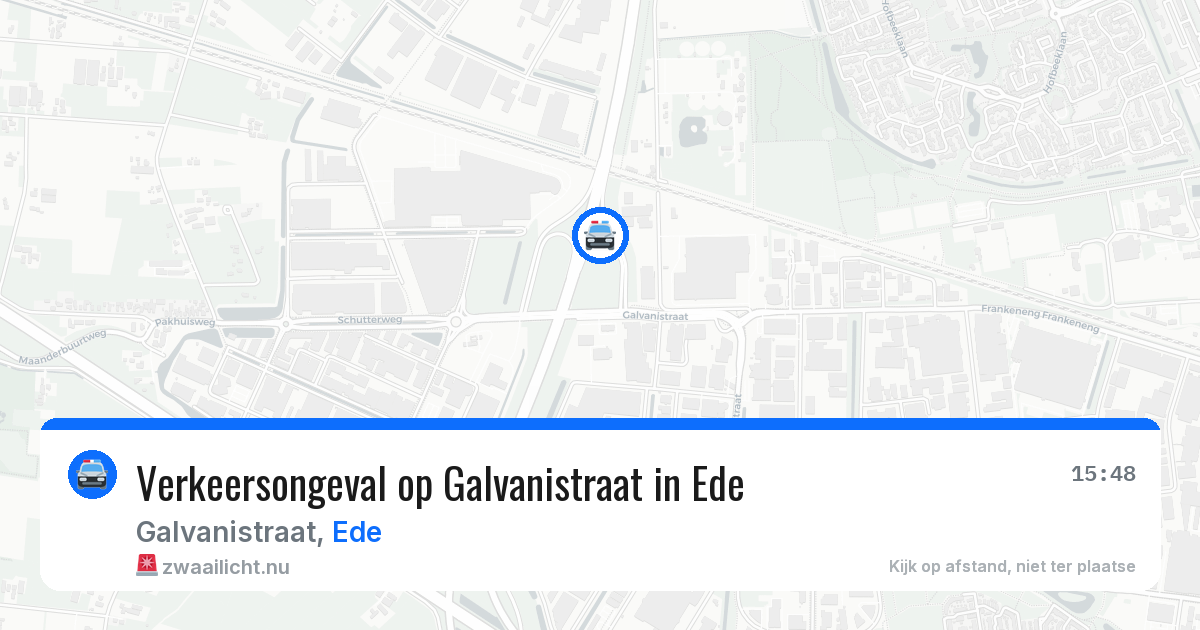 Verkeersongeval op Galvanistraat in Ede — 16 jul 2026