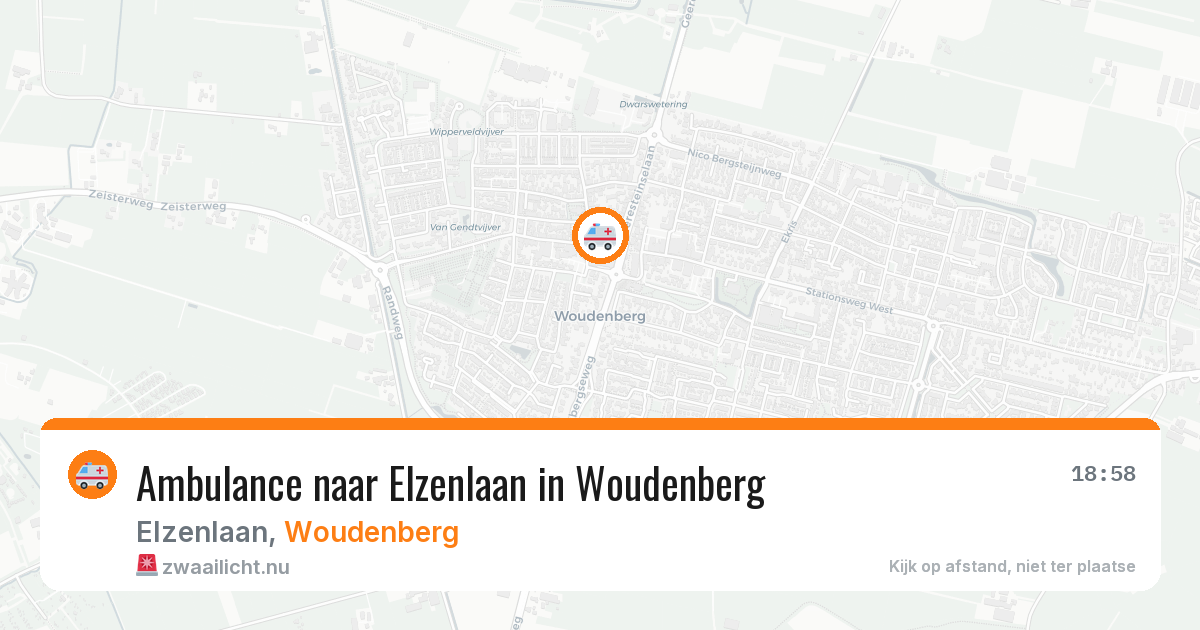 Ambulance naar Elzenlaan in Woudenberg — 21 jul 2026