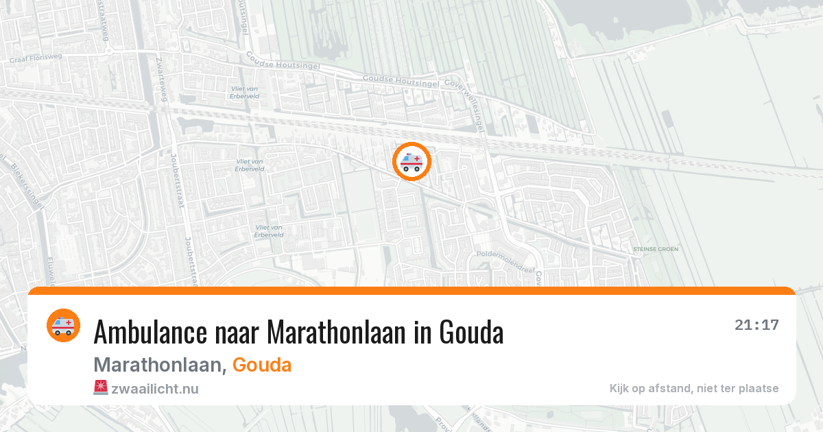 Ambulance naar Marathonlaan in Gouda — 23 jul 2026