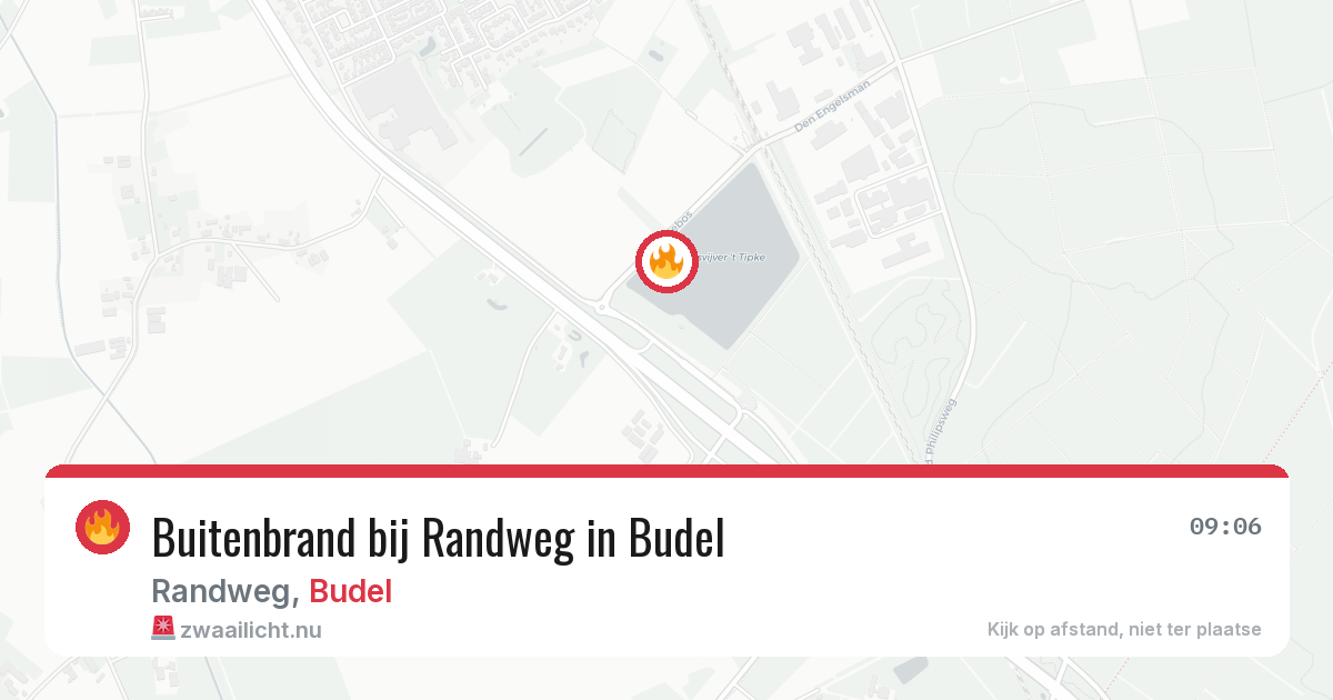 Buitenbrand bij Randweg in Budel — 22 jul 2026