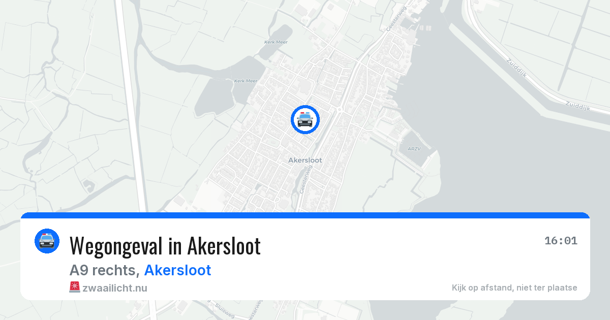 Wegongeval in Akersloot — 25 mrt 2026