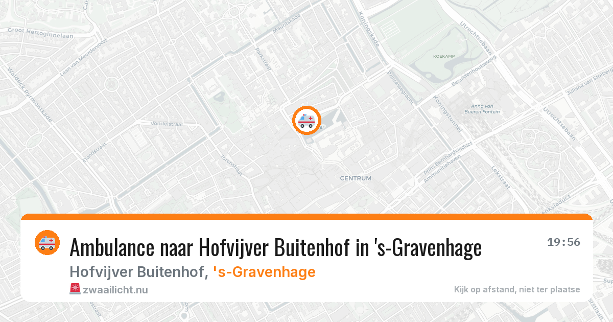 Ambulance naar Hofvijver Buitenhof in 's-Gravenhage — 31 jan 2026