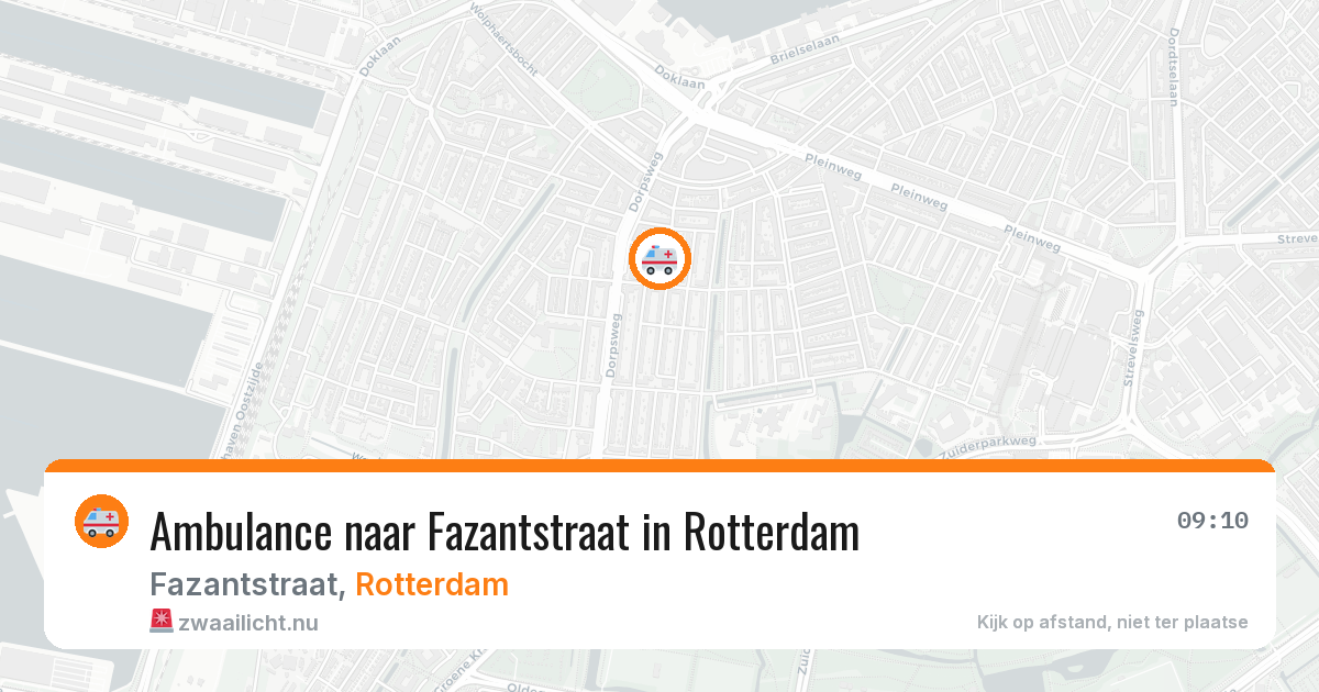 Ambulance naar Fazantstraat in Rotterdam — 21 jul 2026