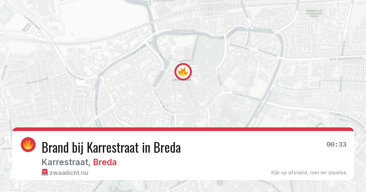 Brand bij Karrestraat in Breda — 10 apr 2026