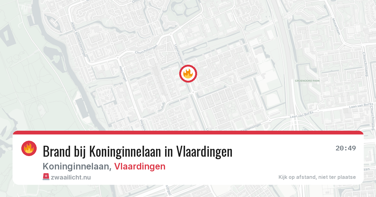 Brand bij Koninginnelaan in Vlaardingen — 8 apr 2026