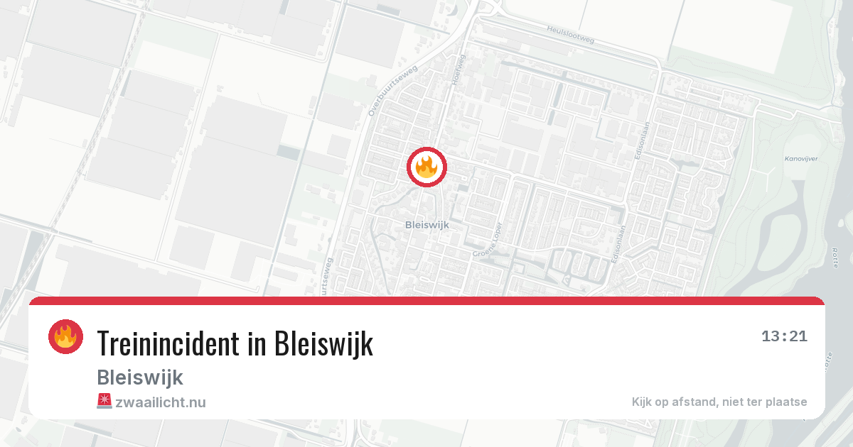 Treinincident in Bleiswijk — 2 apr 2026