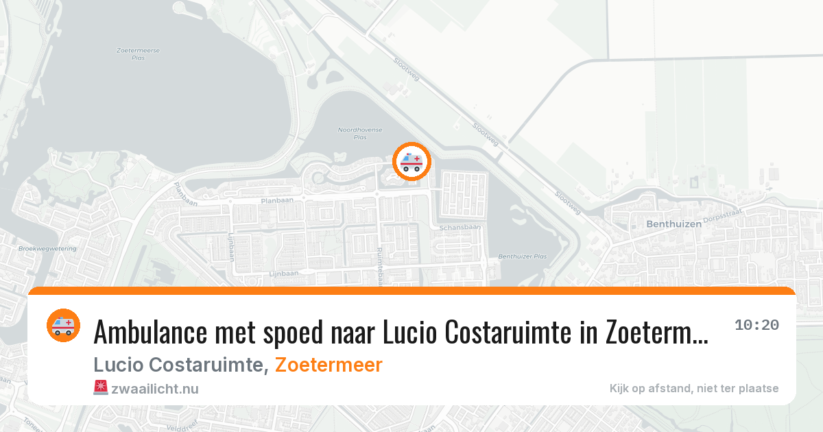 Ambulance met spoed naar Lucio Costaruimte in Zoetermeer — 26 jan 2026