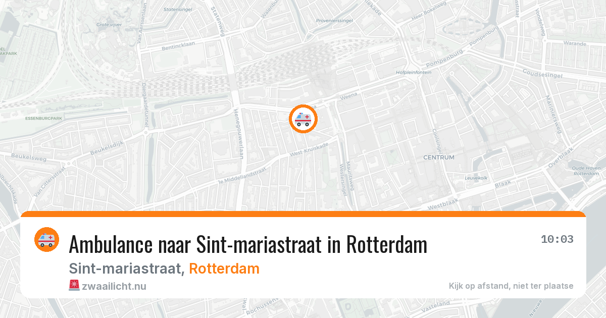 Ambulance naar Sint-mariastraat in Rotterdam — 24 mrt 2026