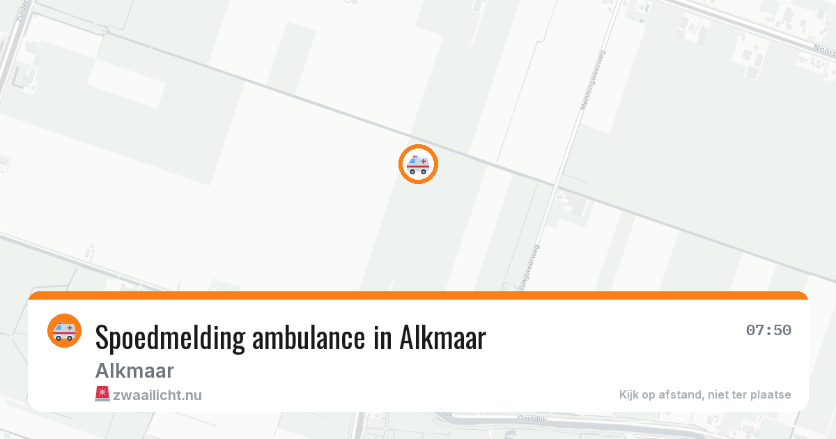 Spoedmelding ambulance in Alkmaar — 9 feb 2026