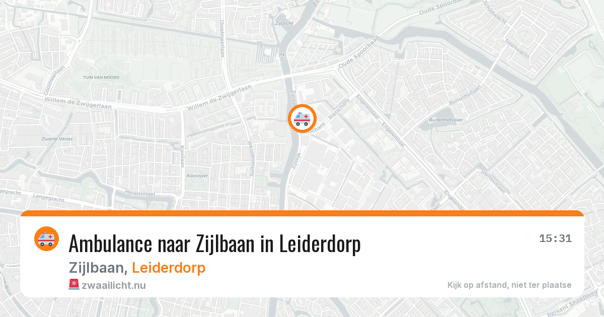 Ambulance naar Zijlbaan in Leiderdorp — 25 jul 2026