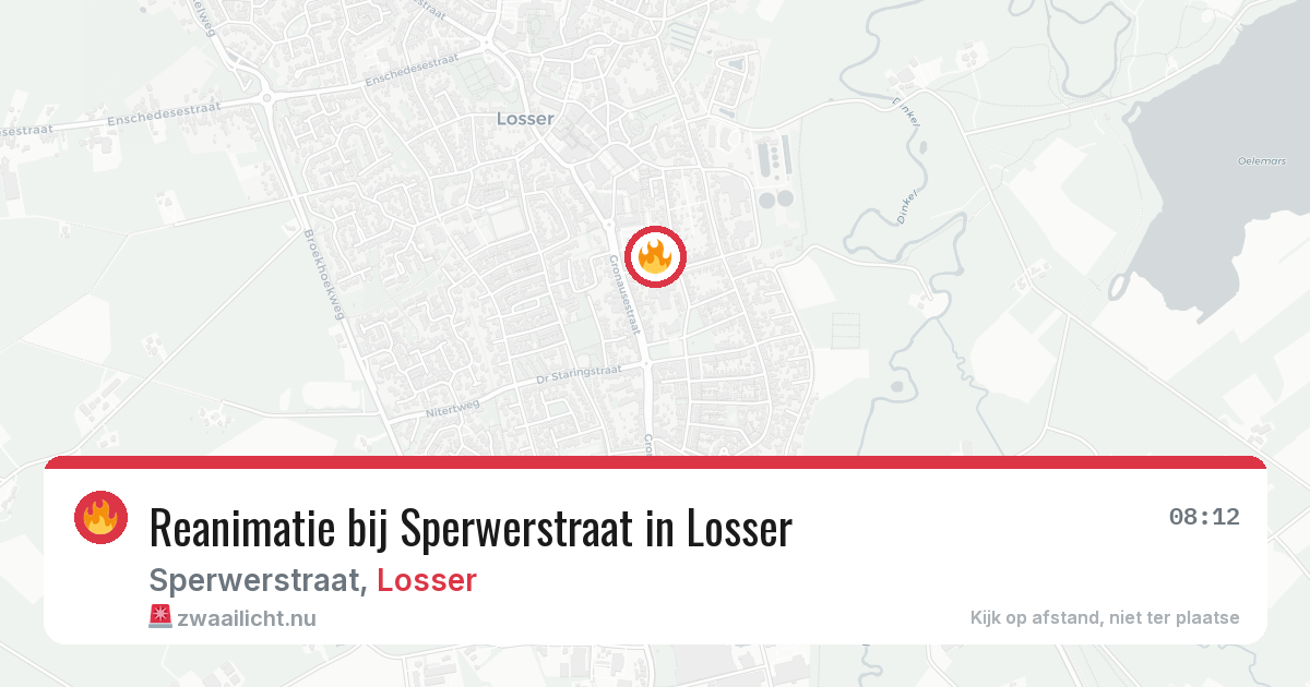 Reanimatie bij Sperwerstraat in Losser — 4 jun 2026