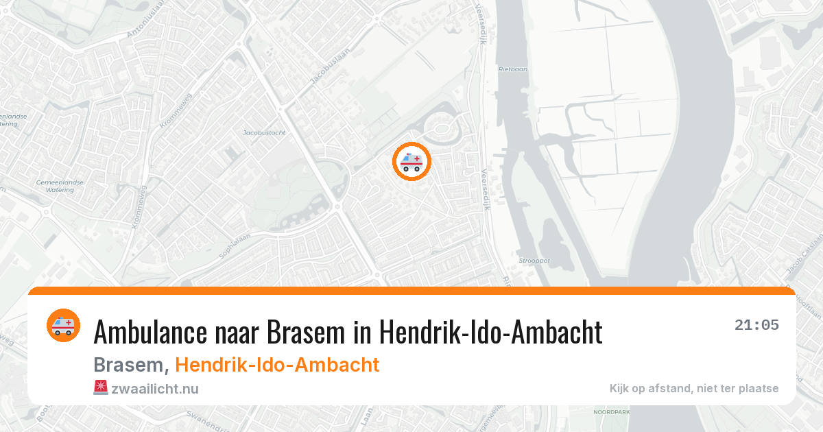 Ambulance naar Brasem in Hendrik-Ido-Ambacht — 25 jul 2026