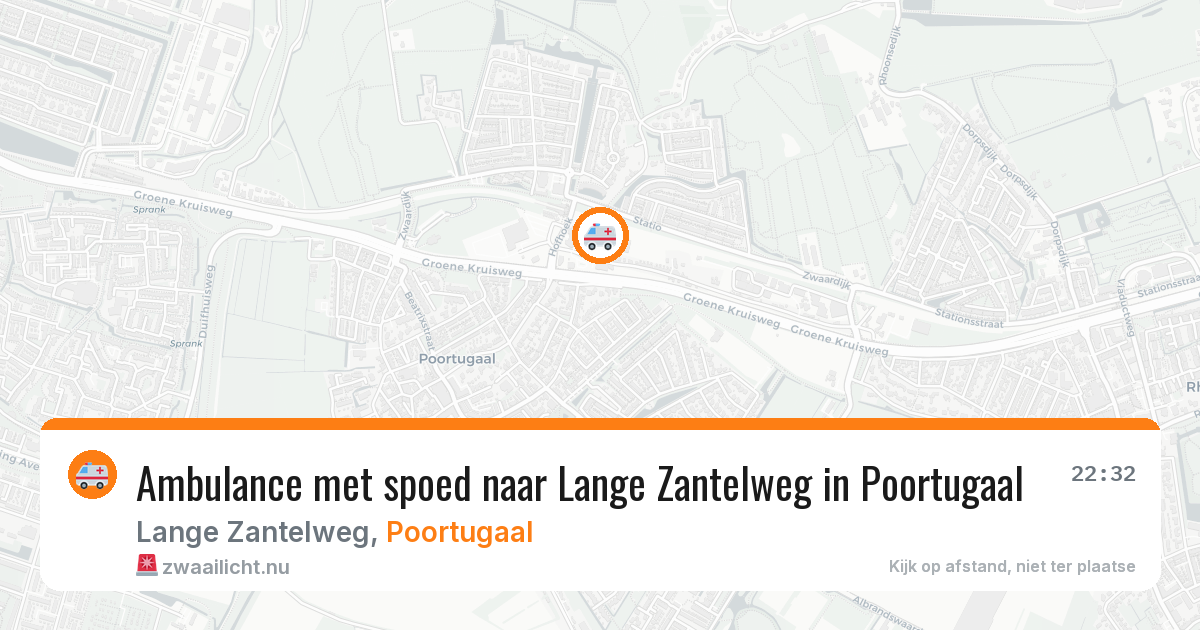 Ambulance met spoed naar Lange Zantelweg in Poortugaal — 20 jul 2026