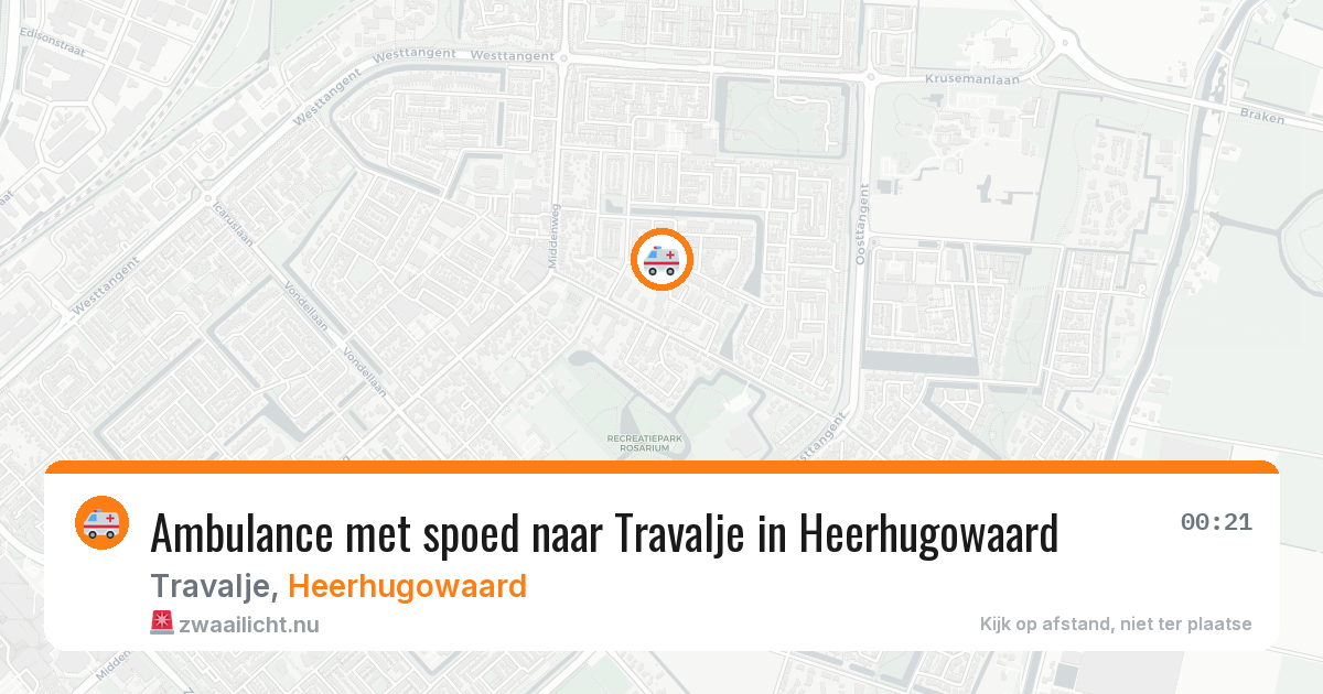 Ambulance met spoed naar Travalje in Heerhugowaard — 21 jul 2026