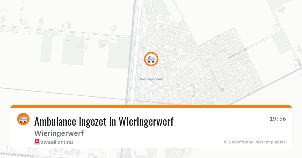 Ambulance ingezet in Wieringerwerf — 4 jun 2026