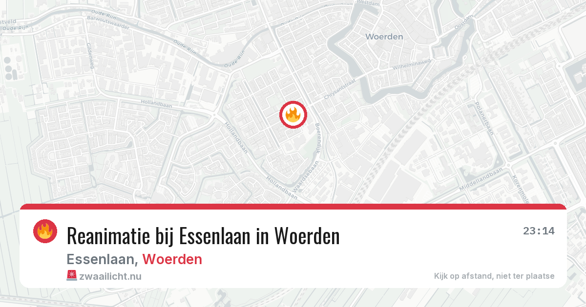 Reanimatie bij Essenlaan in Woerden — 21 mei 2026