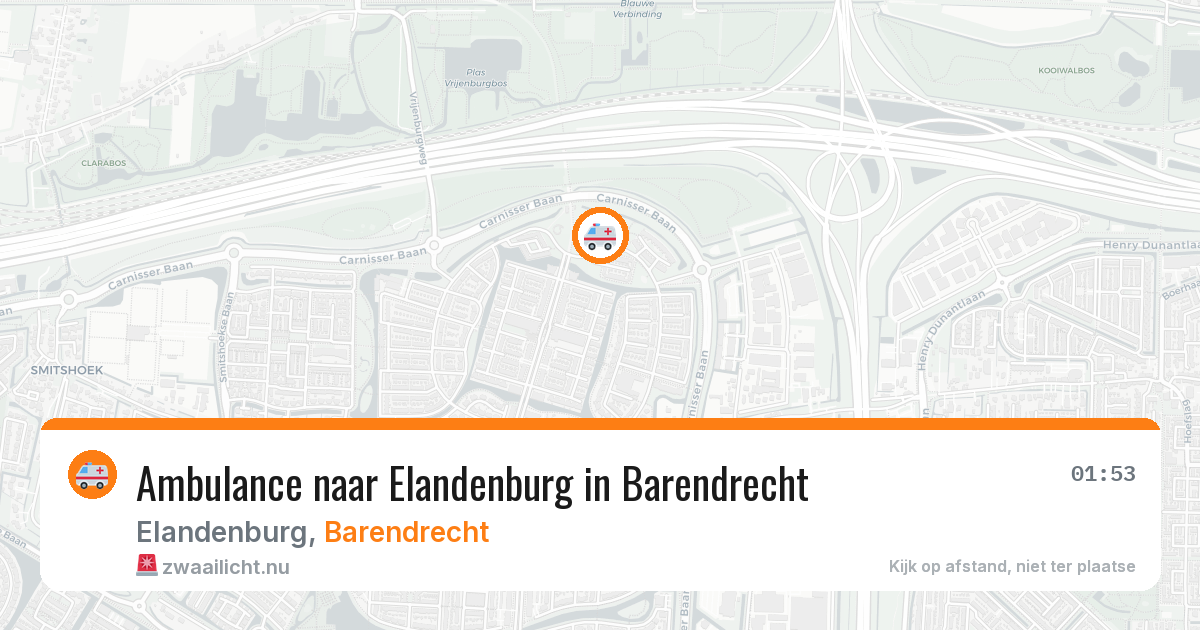 Ambulance naar Elandenburg in Barendrecht — 23 mrt 2026