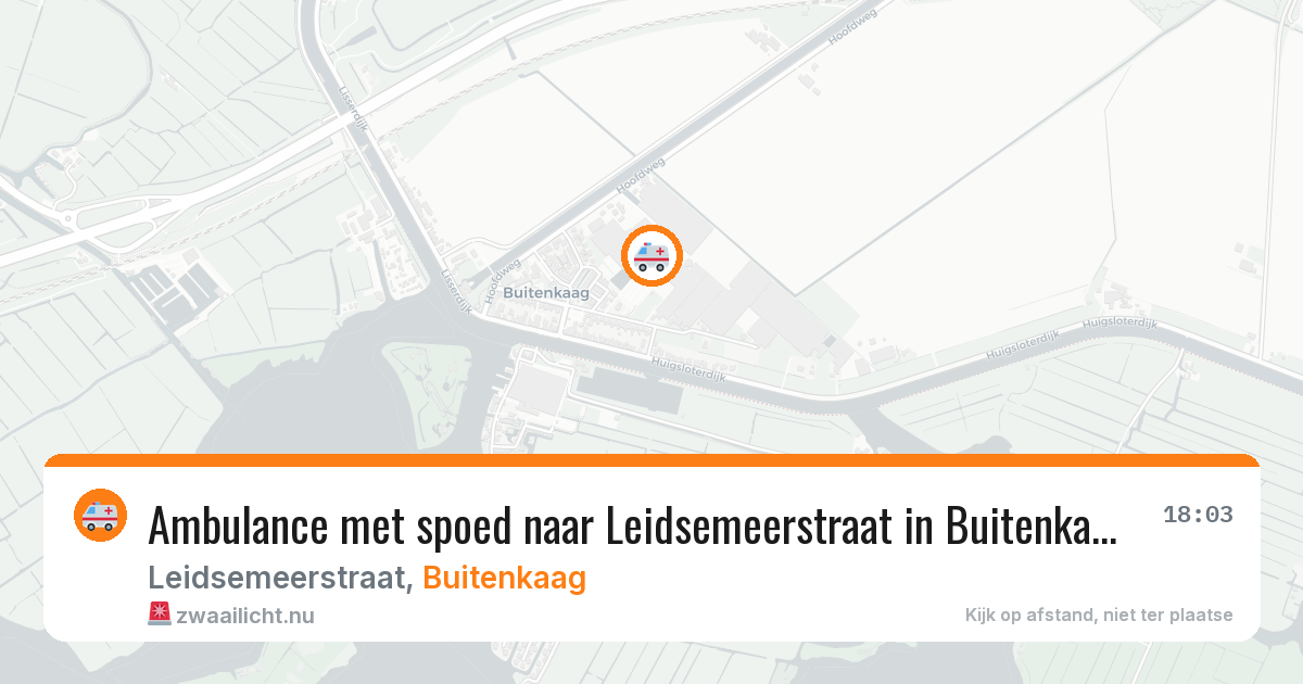 Ambulance met spoed naar Leidsemeerstraat in Buitenkaag — 31 mrt 2026