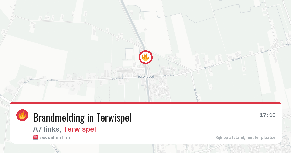Brandmelding in Terwispel — 8 mrt 2026