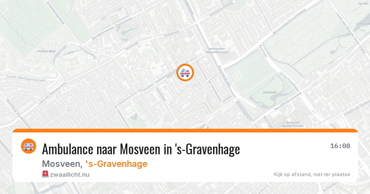 Ambulance naar Mosveen in 's-Gravenhage — 24 mrt 2026
