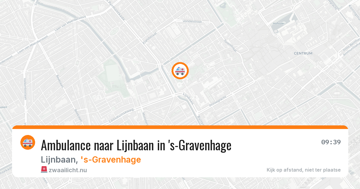 Ambulance naar Lijnbaan in 's-Gravenhage — 12 apr 2026