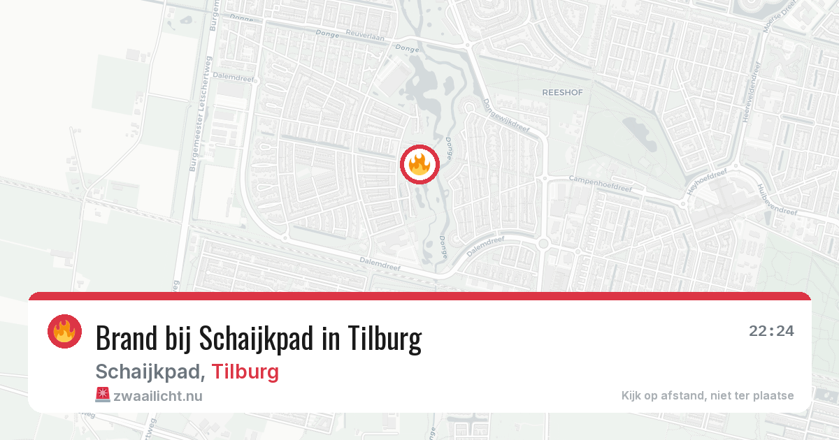 Brand bij Schaijkpad in Tilburg — 19 jul 2026