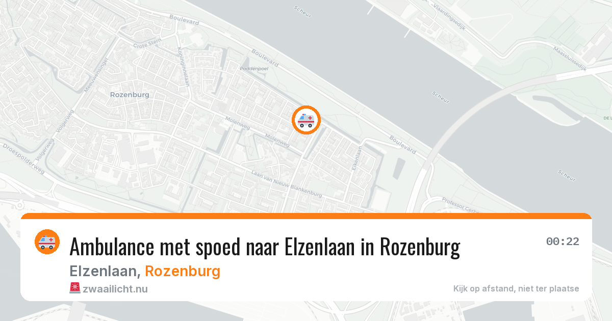 Ambulance met spoed naar Elzenlaan in Rozenburg — 12 apr 2026