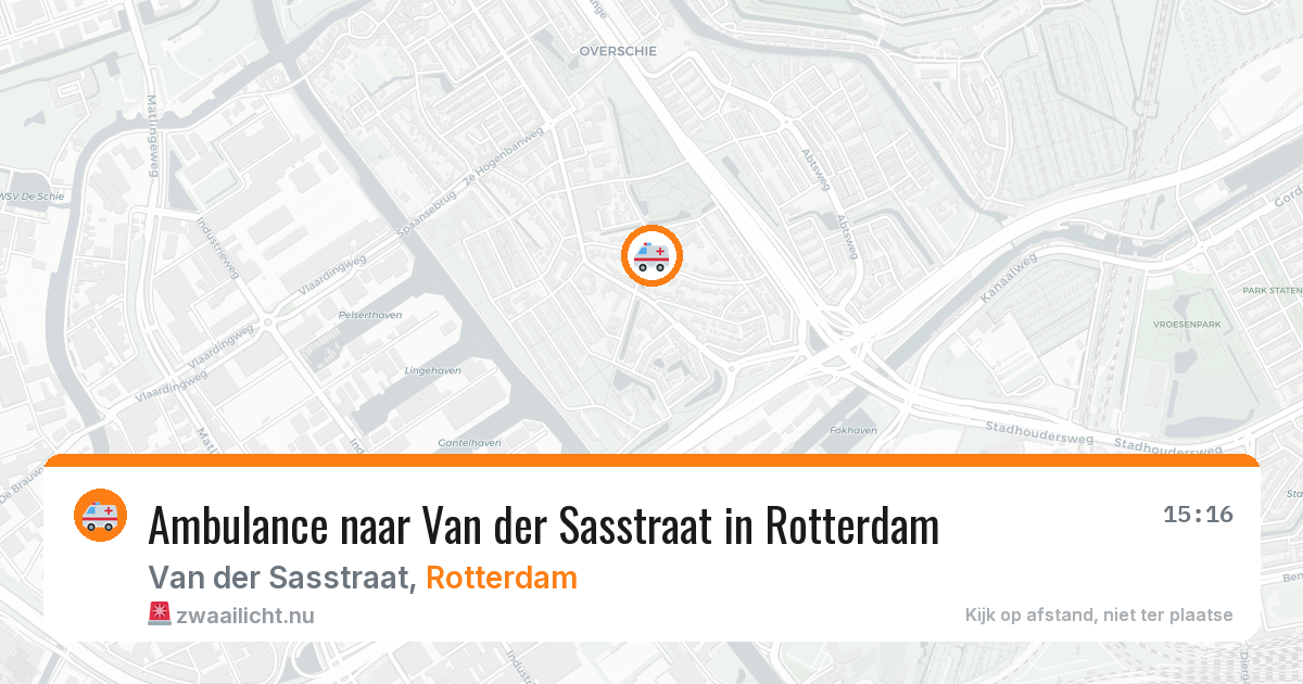 Ambulance naar Van der Sasstraat in Rotterdam — 7 apr 2026